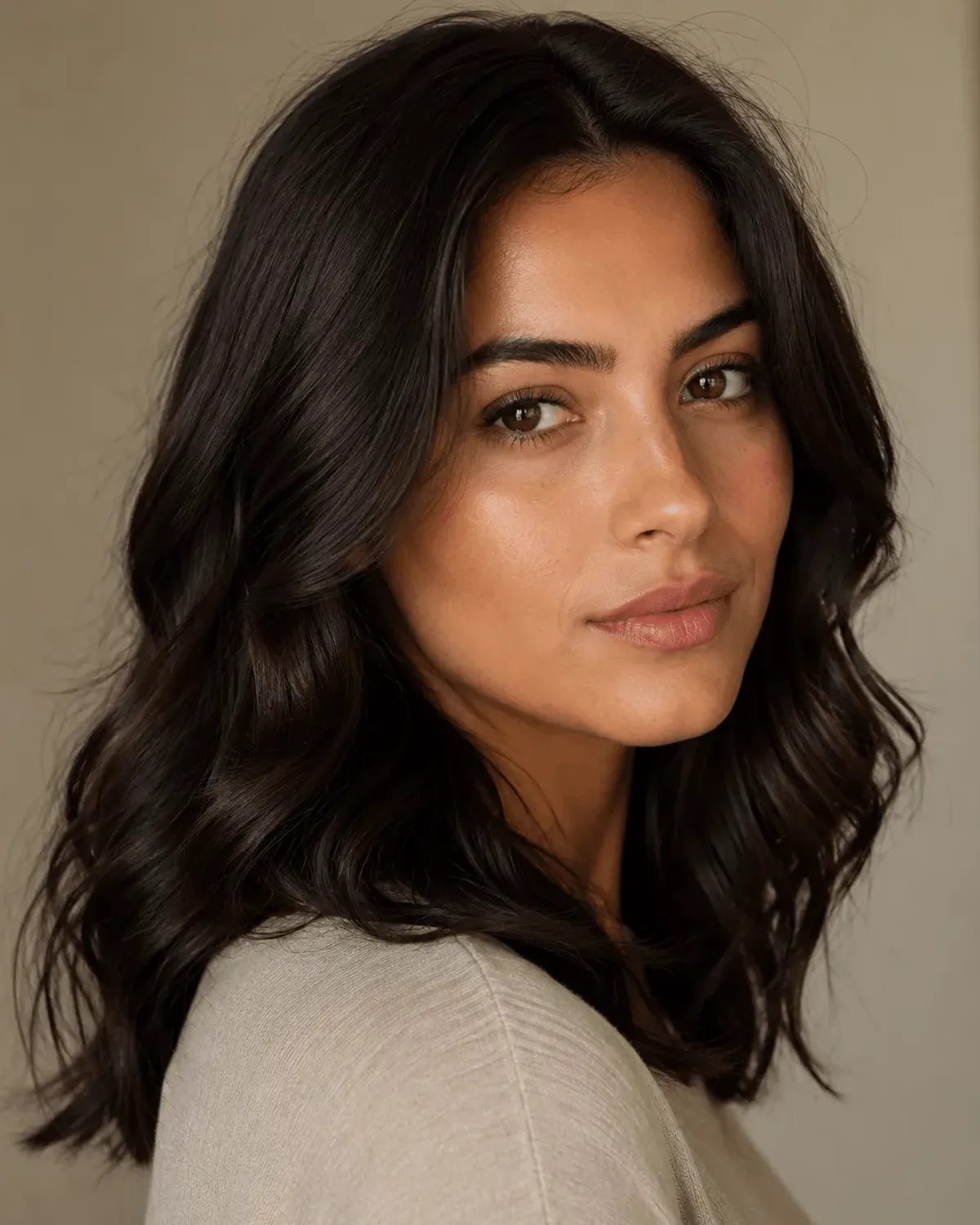 Wavy — hair texture example