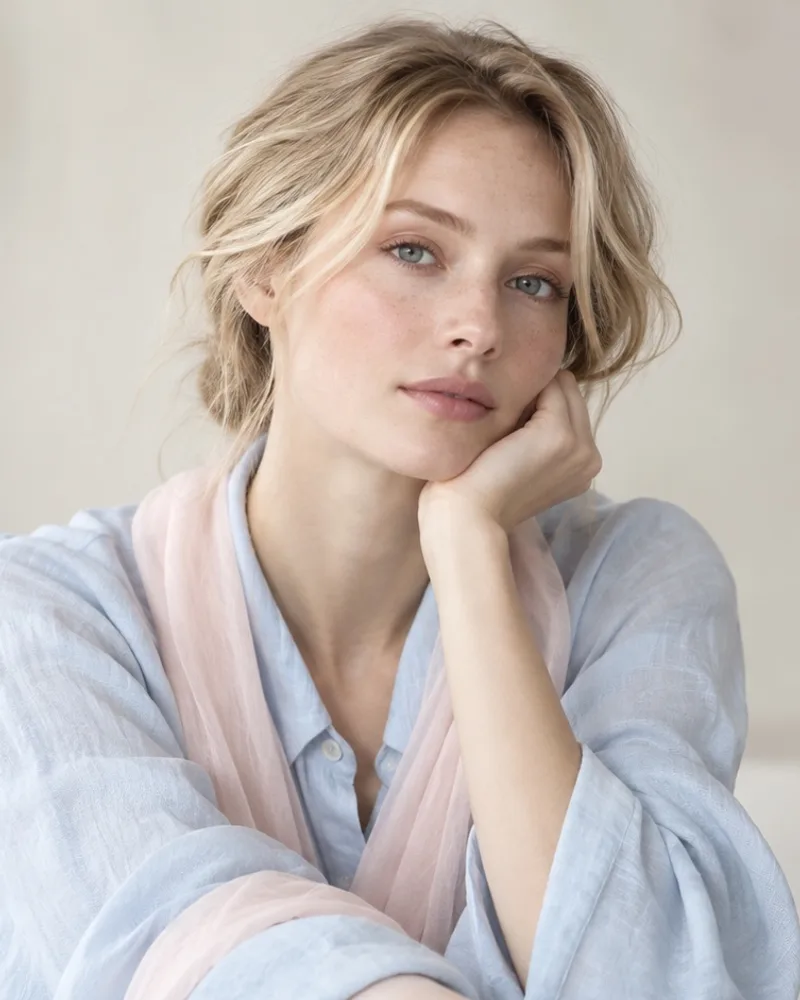 Extra try-on · soft mushroom brown — AI hair-color preview