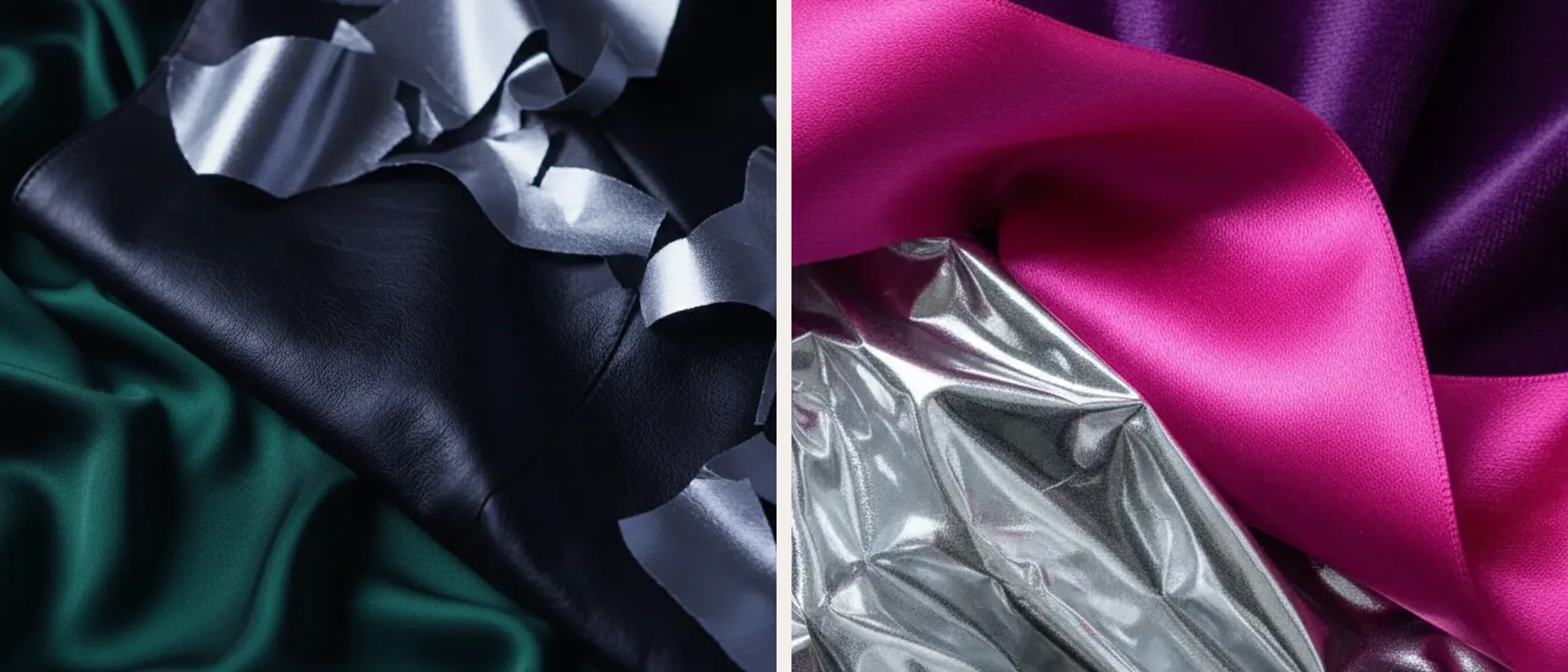 Deep Winter and True Winter fabrics side by side
